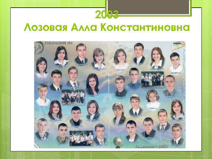 2003 Лозовая Алла Константиновна 