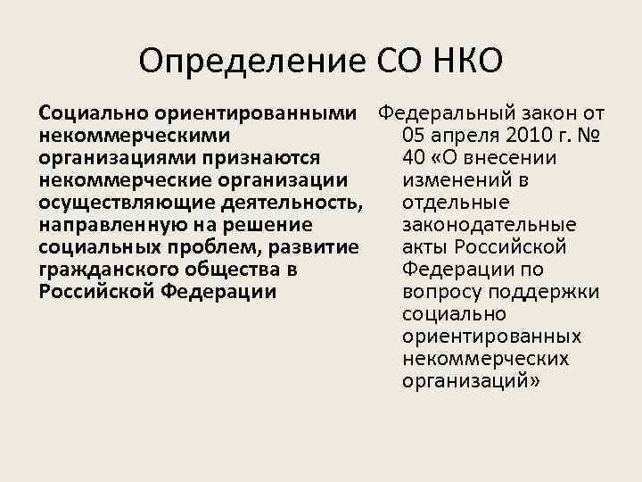 Некоммерческие организации презентация