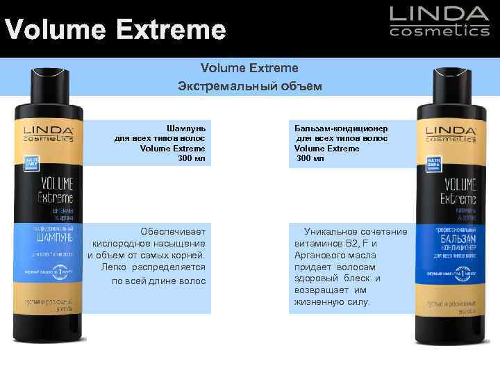 Volume Extreme Экстремальный объем Шампунь для всех типов волос Volume Extreme 300 мл Обеспечивает