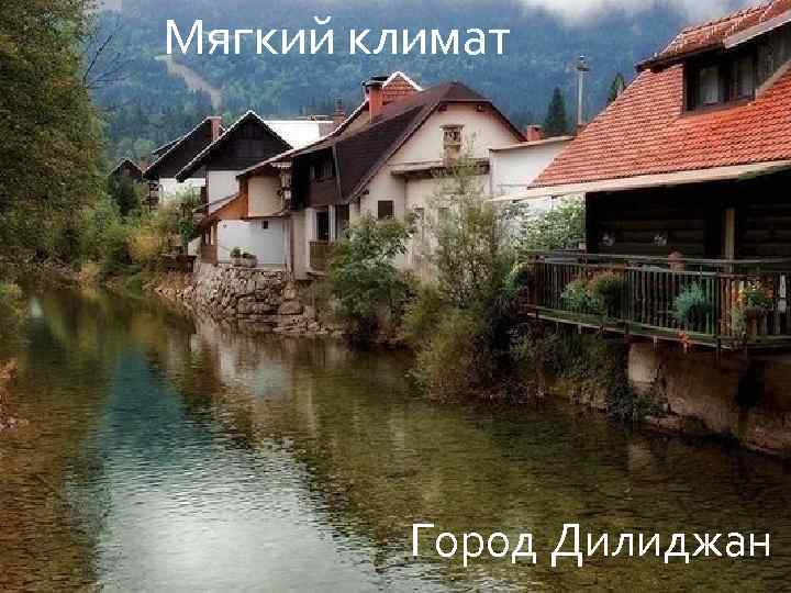 Мягкий климат Город Дилиджан 