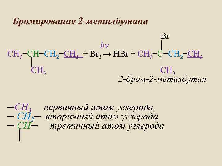 Формула гомолога 2 метилбутана