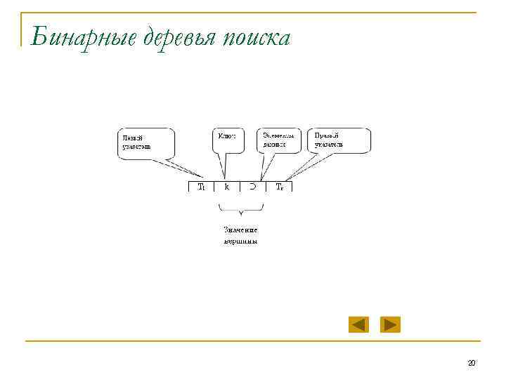 Бинарные деревья поиска 20 