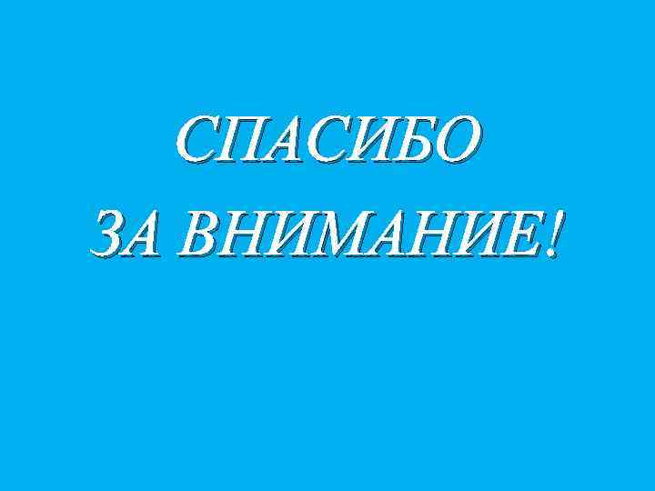 СПАСИБО ЗА ВНИМАНИЕ! 