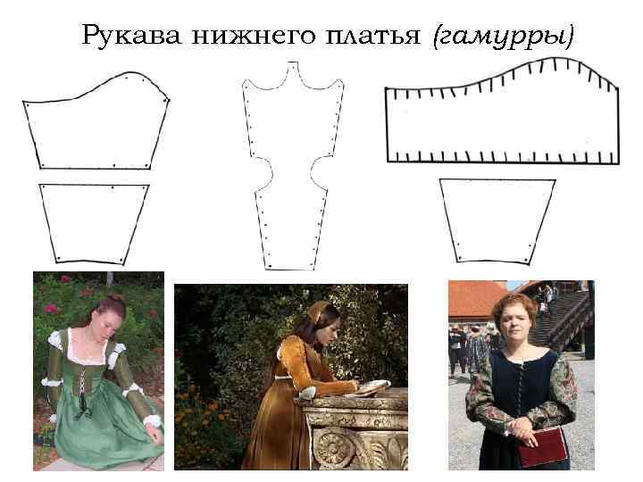 Рукава нижнего платья (гамурры) 