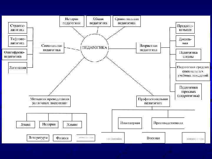 Составьте схему связь педагогики с другими науками