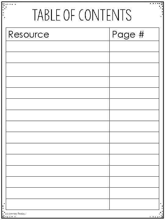 Resource Page # 