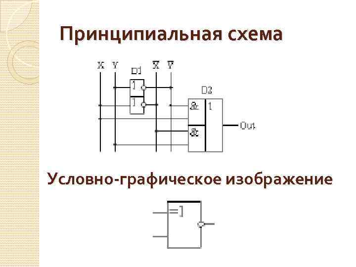 Принципиальная схема Условно-графическое изображение 
