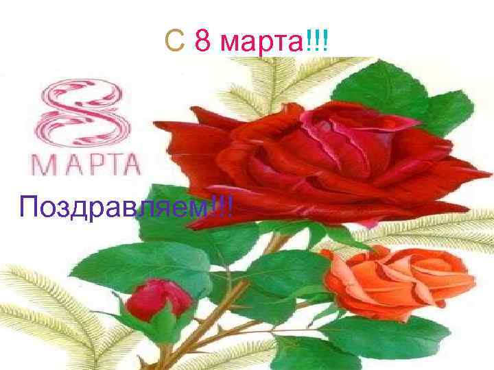 С 8 марта!!! Поздравляем!!! 