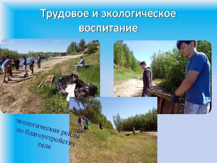 Трудовое и экологическое воспитание эколо гичес кие р по бл ейды агоус тройс тву