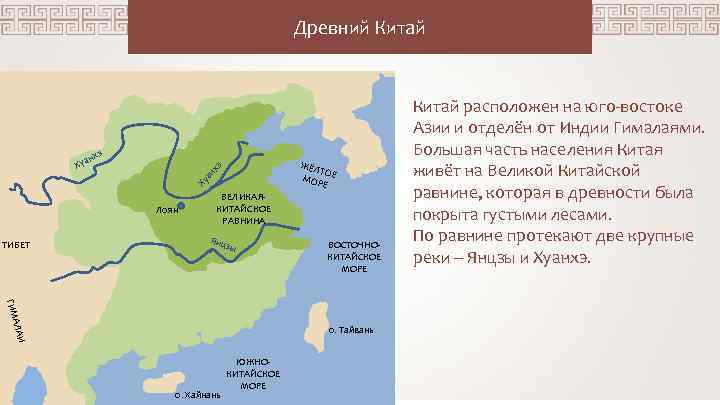 Древний Китай ЖЁЛ ТО МОР Е Е Ху ан х э э анх Ху