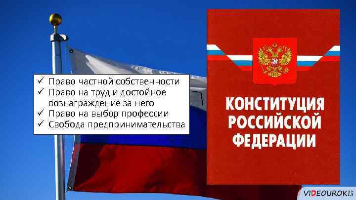 Право на частную собственность свобода предпринимательской. Право на достойное вознаграждение. Свобода предпринимательства Конституция РФ. Русский право на выбор. Наличие условий для свободного предпринимательства Конституция.