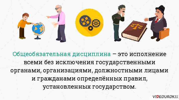 Общеобязательная дисциплина – это исполнение всеми без исключения государственными органами, организациями, должностными лицами и