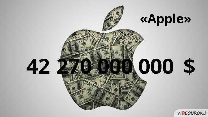  «Apple» 42 270 000 $ 