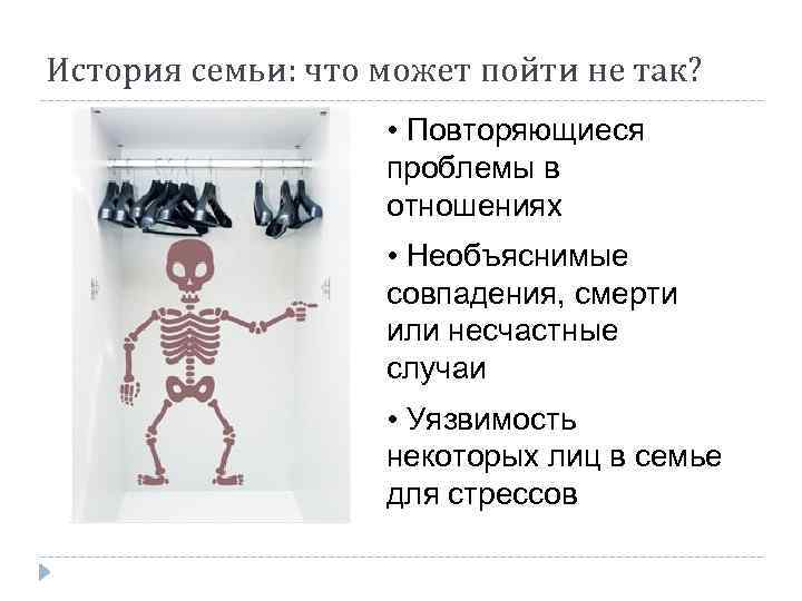История семьи: что может пойти не так? • Повторяющиеся проблемы в отношениях • Необъяснимые
