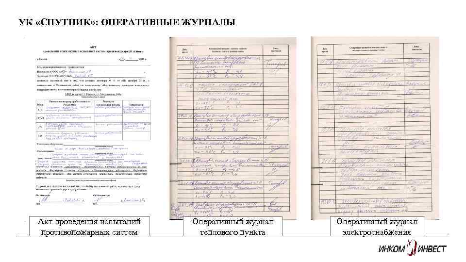 Оперативный журнал образец