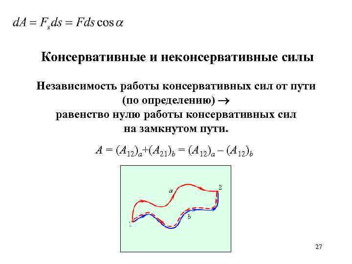 Консервативные силы в физике