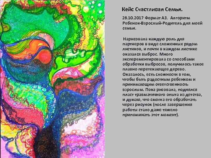  Кейс Счастливая Семья. 26. 10. 2017 Формат А 3. Алгоритм Ребенок-Взрослый-Родитель для моей