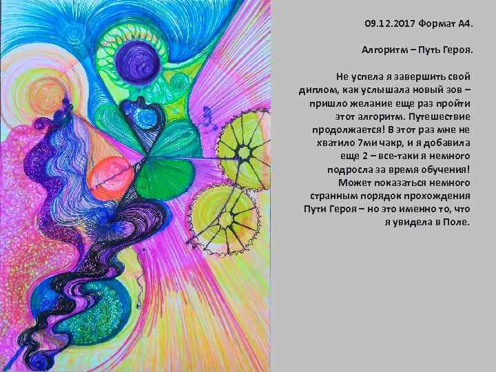 09. 12. 2017 Формат А 4. Алгоритм – Путь Героя. Не успела я завершить