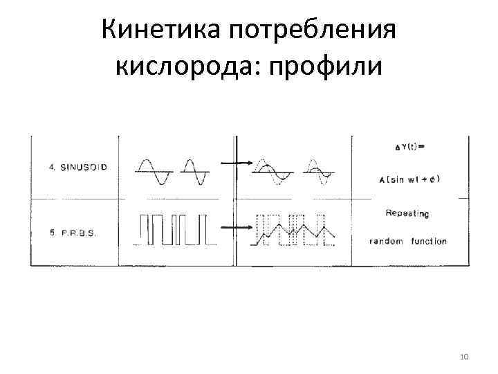 Кинетика потребления кислорода: профили 10 