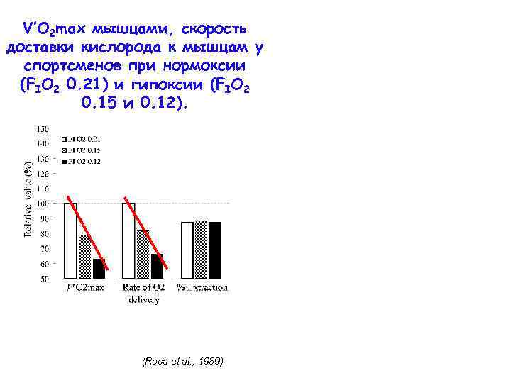 V’O 2 max мышцами, скорость доставки кислорода к мышцам у спортсменов при нормоксии (FIO