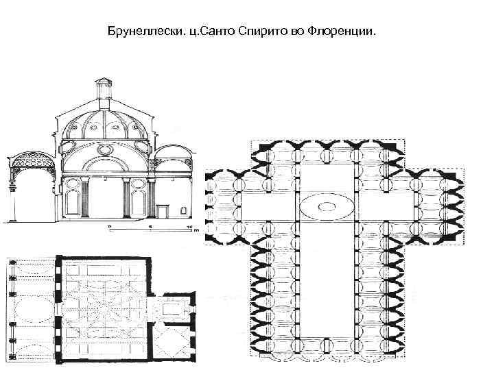 Брунеллески. ц. Санто Спирито во Флоренции. 