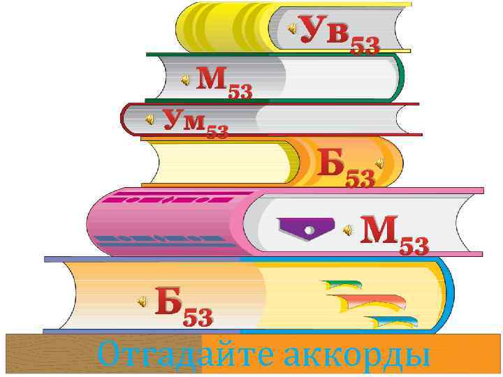 Ув 53 М 53 Ум 53 Б 53 М 53 Б 53 Отгадайте аккорды