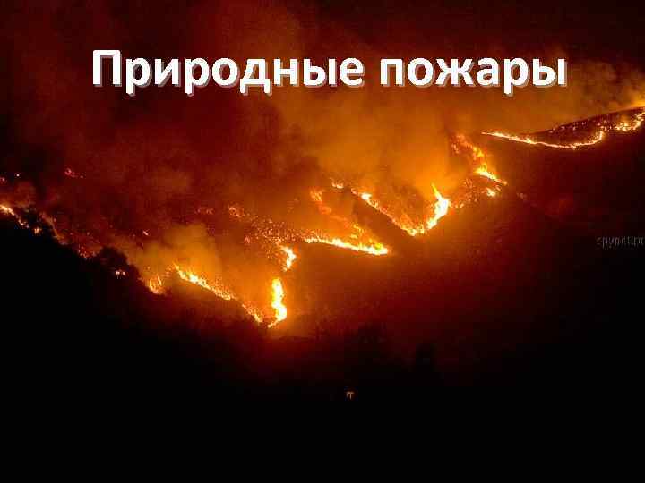 Природные пожары 