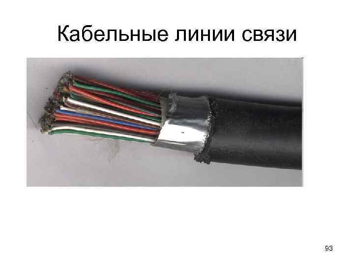 Кабельные линии связи 93 