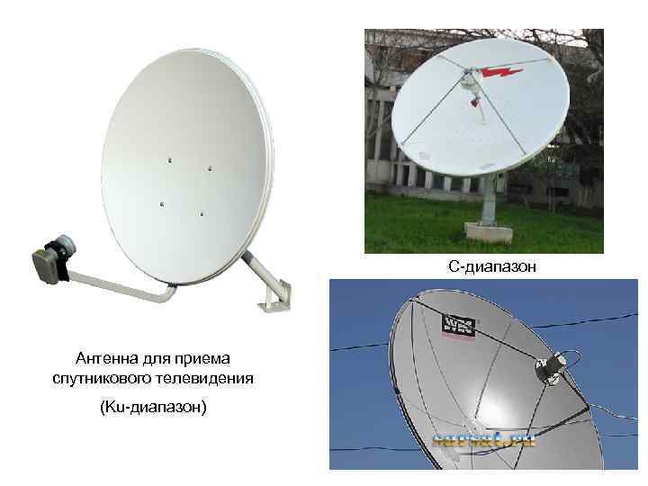 C-диапазон Антенна для приема спутникового телевидения (Ku-диапазон) 