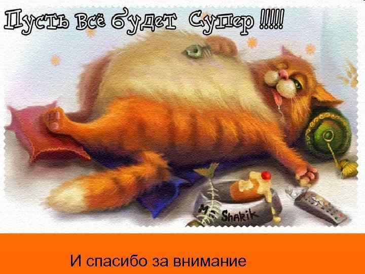  И спасибо за внимание 