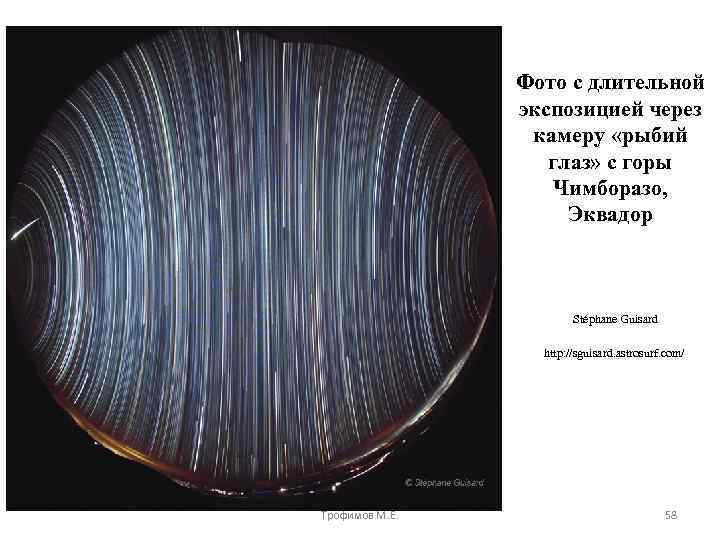 Фото с длительной экспозицией через камеру «рыбий глаз» с горы Чимборазо, Эквадор Stéphane Guisard