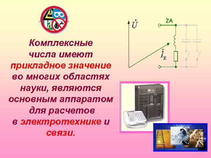 Комплексные числа имеют прикладное значение во многих областях науки, являются основным аппаратом для расчетов