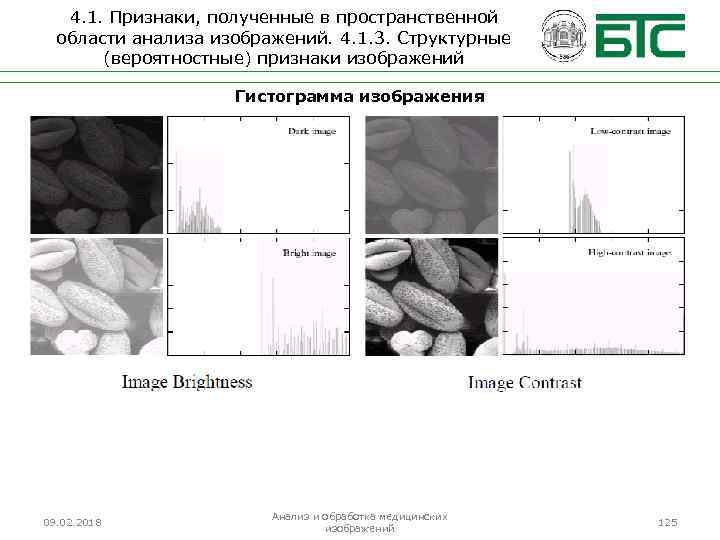 4. 1. Признаки, полученные в пространственной области анализа изображений. 4. 1. 3. Структурные (вероятностные)