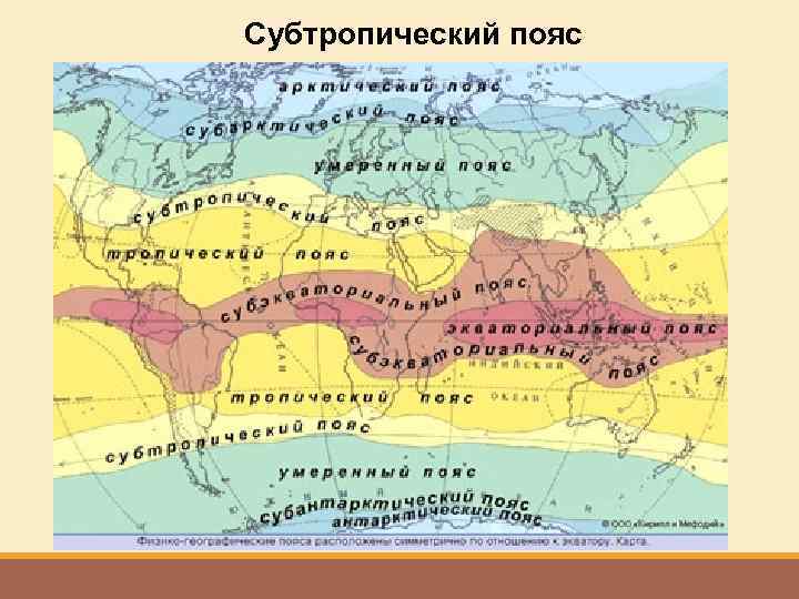 Субтропический пояс 