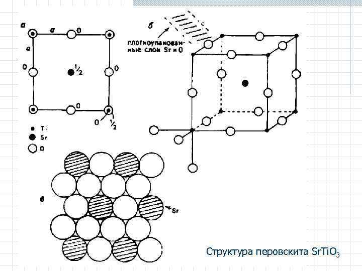 Структура перовскита Sr. Ti. O 3 