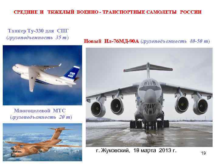 СРЕДНИЕ И ТЯЖЕЛЫЙ ВОЕННО - ТРАНСПОРТНЫЕ САМОЛЕТЫ РОССИИ Танкер Ту-330 для СПГ (грузоподъемность 35