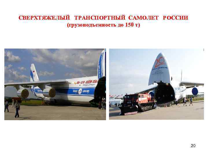СВЕРХТЯЖЕЛЫЙ ТРАНСПОРТНЫЙ САМОЛЕТ РОССИИ (грузоподъемность до 150 т) 20 