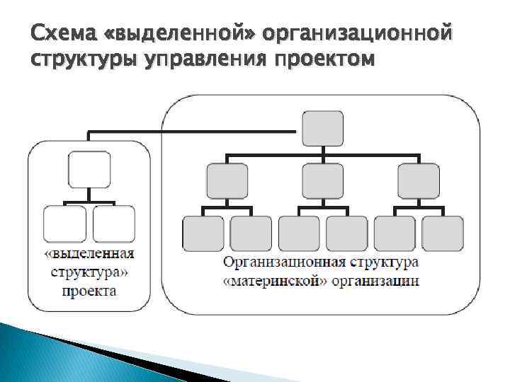 Организационная структура проекта виды