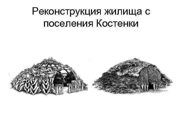 Реконструкция жилища с поселения Костенки 