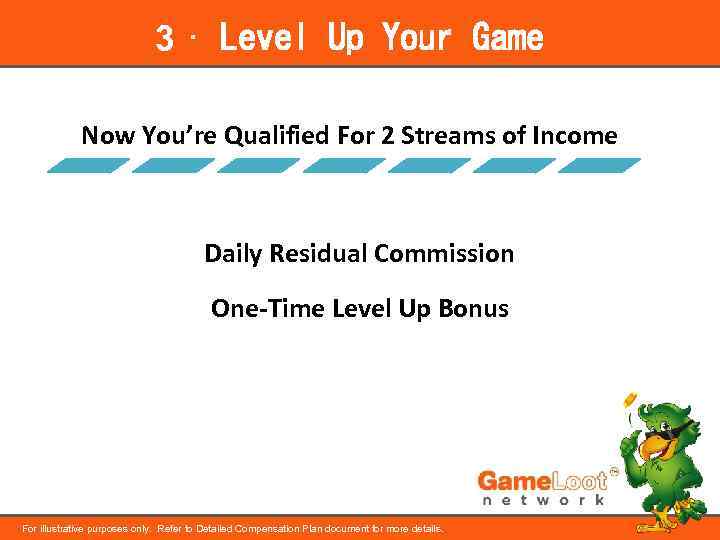 3 ⋅ Level Up Your Game Now You’re Qualified For 2 Streams of Income