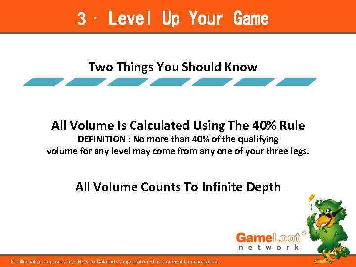 3 ⋅ Level Up Your Game Two Things You Should Know All Volume Is