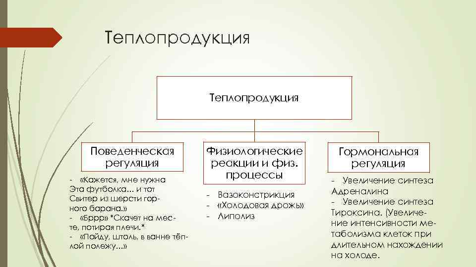 Теплопродукция Поведенческая регуляция - «Кажется, мне нужна Эта футболка… и тот Свитер из шерсти
