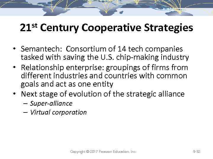 21 st Century Cooperative Strategies • Semantech: Consortium of 14 tech companies tasked with