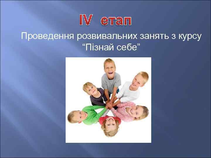 Проведення розвивальних занять з курсу “Пізнай себе” 