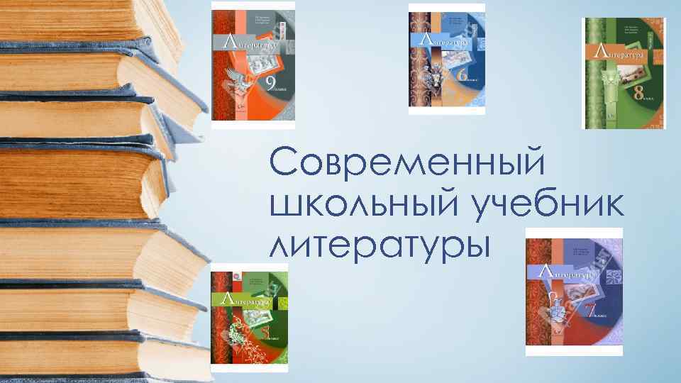 Виды учебников литературы. Современные школьные учебники литературы.