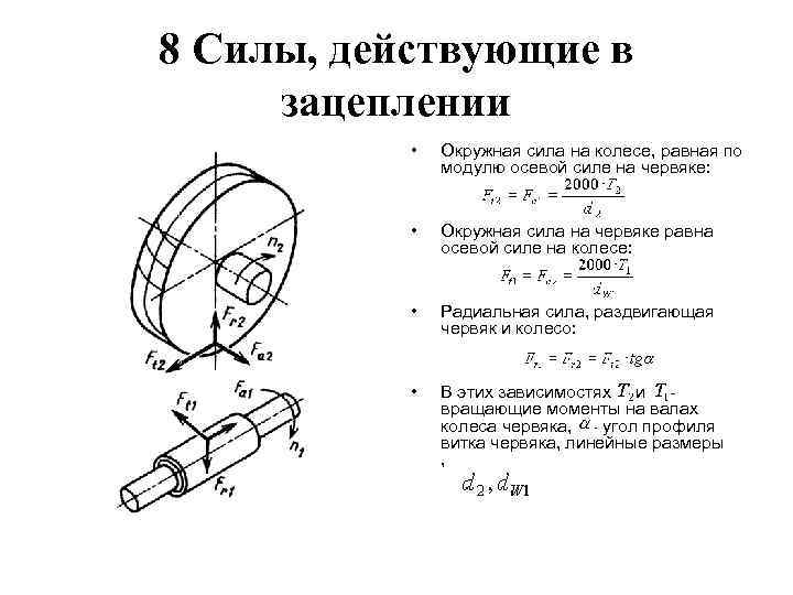 Осевые силы действующие на зубчатые колеса изображенного на рисунке редуктора воспринимают