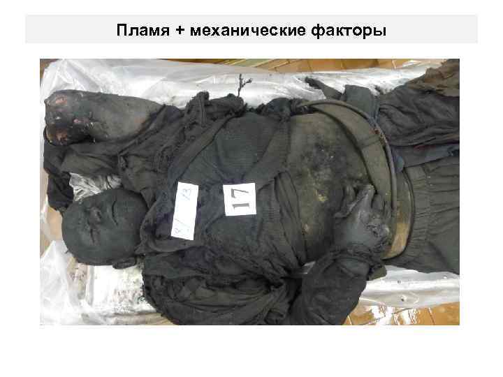Пламя + механические факторы 