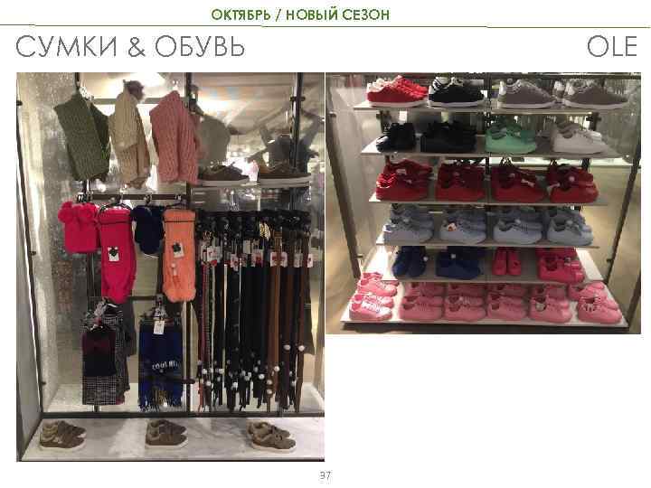 ОКТЯБРЬ / НОВЫЙ СЕЗОН OLE СУМКИ & ОБУВЬ 37 