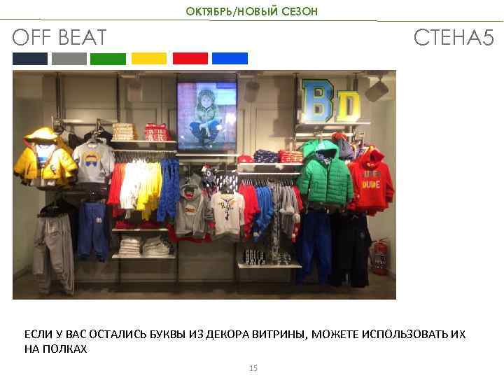 ОКТЯБРЬ/НОВЫЙ СЕЗОН OFF BEAT СТЕНА 5 ЕСЛИ У ВАС ОСТАЛИСЬ БУКВЫ ИЗ ДЕКОРА ВИТРИНЫ,