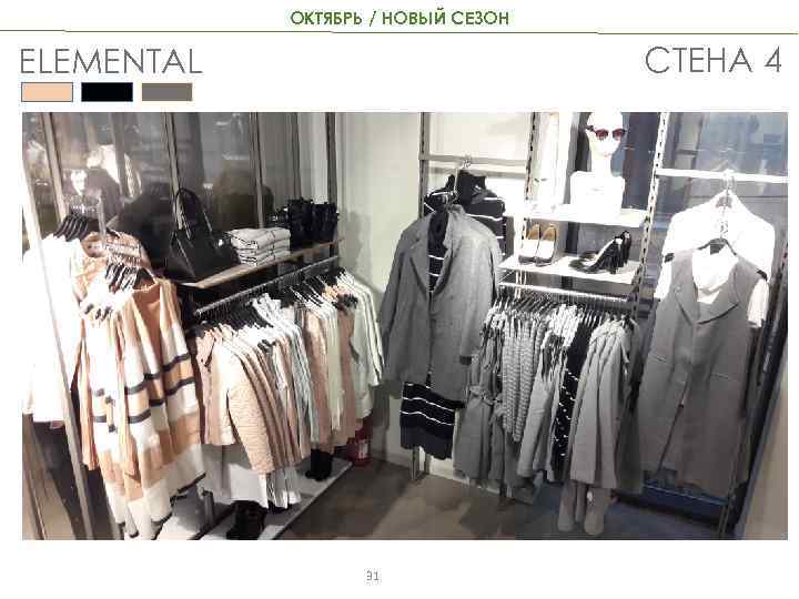 ОКТЯБРЬ / НОВЫЙ СЕЗОН СТЕНА 4 ELEMENTAL 31 